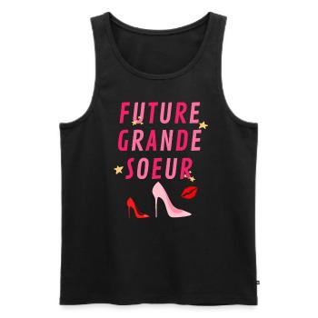 FUTURE GRANDE SOEUR MODESTAR DE LA MODE - Débardeur bio Premium Homme - noir - Devant - Michal (187cm)