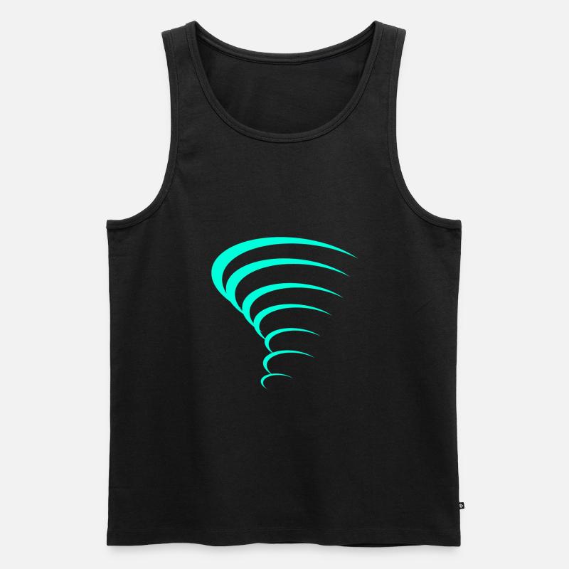 Tornado Design - Männer Premium Bio Tank Top - Schwarz