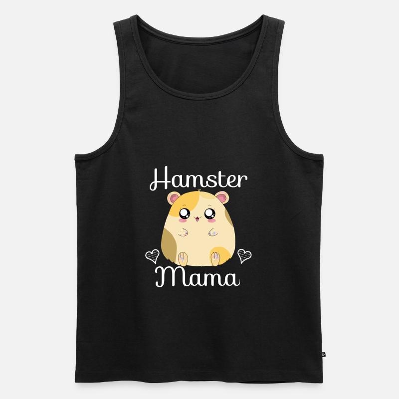 Hamster Mama - Männer Premium Bio Tank Top - Schwarz