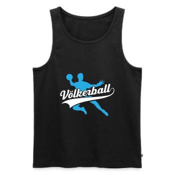 Dodgeball Funny Gift Professeur de sport - Débardeur bio Premium Homme - noir - Devant - Michal (187cm)