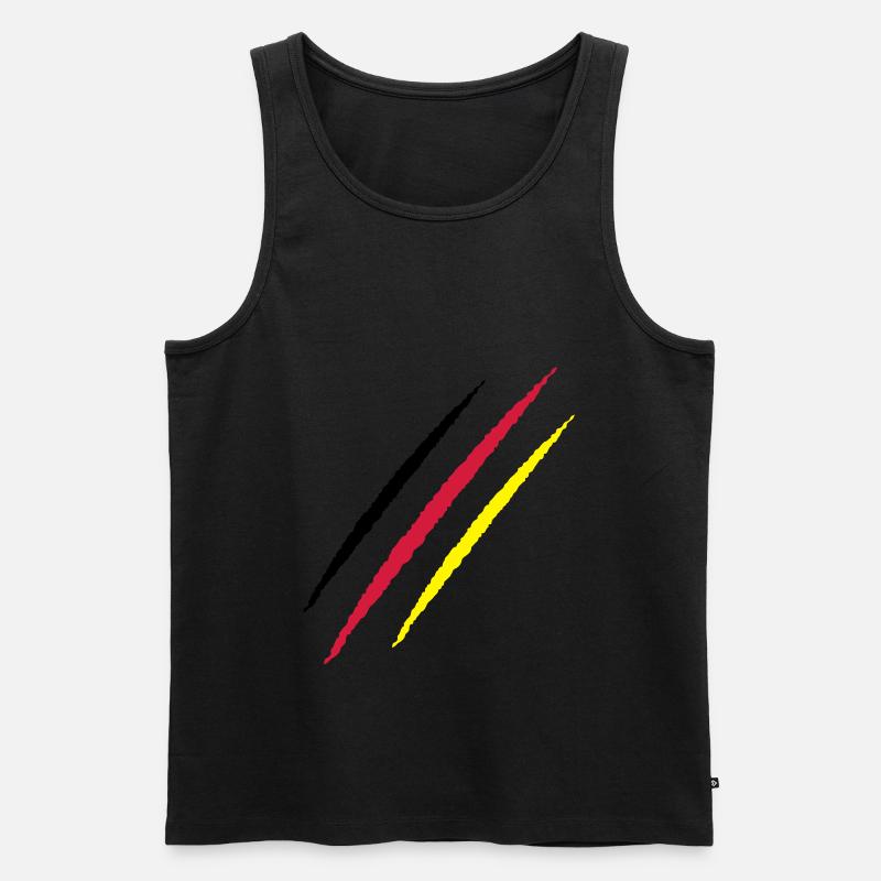 scratch germany scratch traces claw - Men's Premium Organic Tank Top - undefined