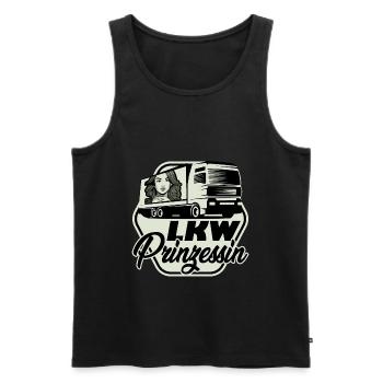 LKW Prinzessin Truck LKW Fahrerin - Männer Premium Bio Tank Top - Schwarz - Vorne - Michal (187cm)