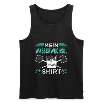 Aquarium Wasserwechsel Aquarianer Aquascaping - Männer Premium Bio Tank Top - Schwarz - Vorne - Michal (187cm)