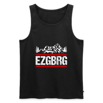 Erzgebirge Schneehübel Wanderung Geschenk - Männer Premium Bio Tank Top - Schwarz - Vorne - AI Model Male 178 light (178cm)