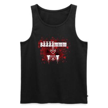 Bääämmm tot - Männer Premium Bio Tank Top - Schwarz - Vorne - Michal (187cm)