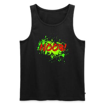 NOOB! - Männer Premium Bio Tank Top - Schwarz - Vorne - Michal (187cm)