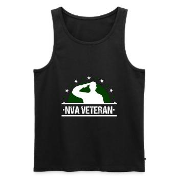 DDR Veteran Armee Militär Geschenk - Männer Premium Bio Tank Top - Schwarz - Vorne - Michal (187cm)