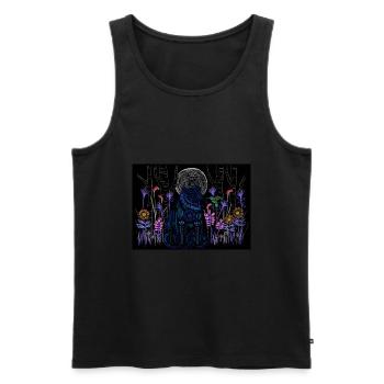 Geisterbär - Männer Premium Bio Tank Top - Schwarz - Vorne - Michal (187cm)