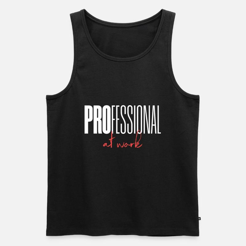 Professional at work - Männer Premium Bio Tank Top - Schwarz