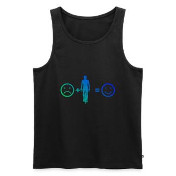 Cyclisme Vélo Cyclisme Hommes Cyclisme - Débardeur bio Premium Homme - noir - Devant - Michal (187cm)