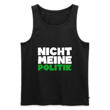 anti grüne Politik Regierung Geschenkidee - Männer Premium Bio Tank Top - Schwarz - Vorne - Michal (187cm)
