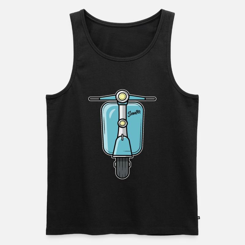 Scooter Motorroller Roller - Männer Premium Bio Tank Top - Schwarz