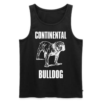 Colorbulls Conti Bulldoggen Continental Bulldogs - Männer Premium Bio Tank Top - Schwarz - Vorne - AI Model Male 178 light (178cm)