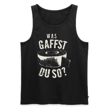 Bühne TV Fernsehen Techniker Gaffa Spruch Geschenk - Männer Premium Bio Tank Top - Schwarz - Vorne - Michal (187cm)