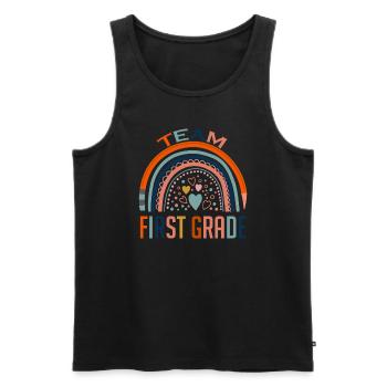 Team 1st Grade Teacher Schüler zurück in die Schule - Männer Premium Bio Tank Top - Schwarz - Vorne - Michal (187cm)