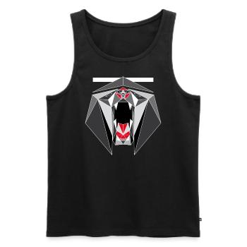NRNF Black Panther Origami Style - Men's Premium Organic Tank Top - black - Front - AI Model Male 178 light (178cm)