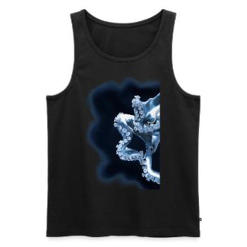 Octopus Tentacle Octopus Tentacle Octopus - Men's Premium Organic Tank Top - black - Front - AI Model Male 178 light (178cm)