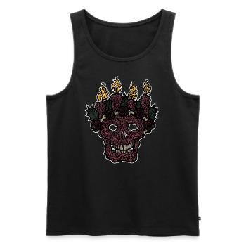 Bright Darkness - Männer Premium Bio Tank Top - Schwarz - Vorne - AI Model Male 178 light (178cm)
