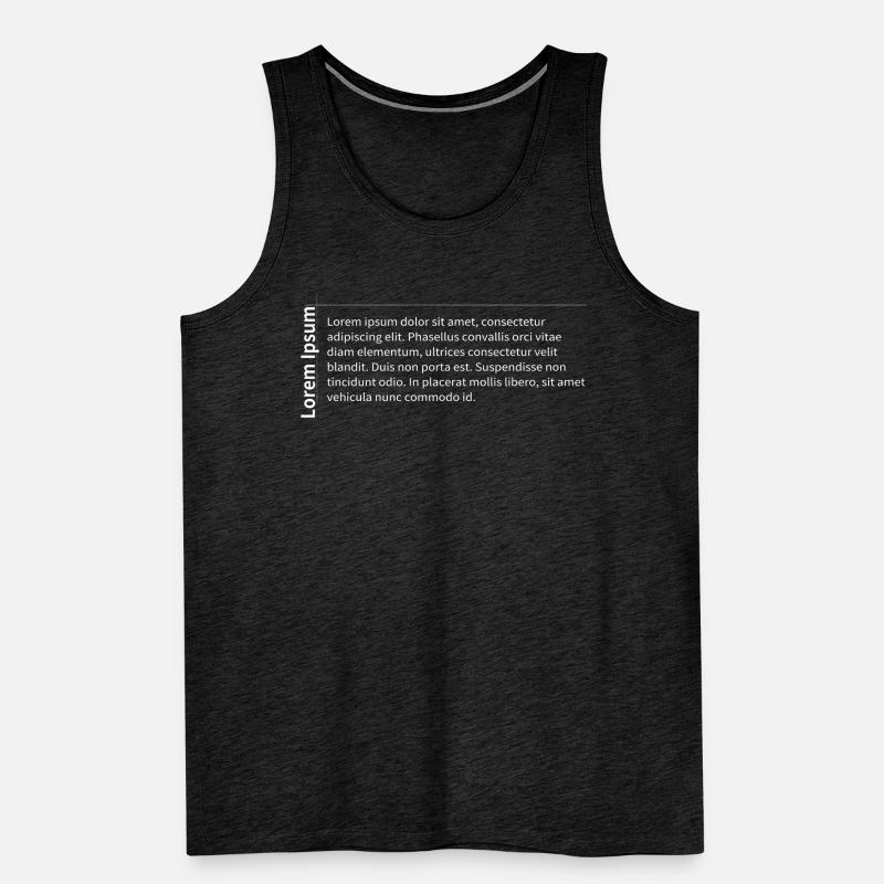 coding programmer tech funny design lorem ipsum Men's Premium Organic Tank Top