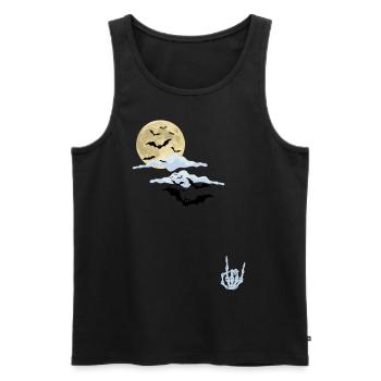 Halloween rocks - Men's Premium Organic Tank Top - black - Front - AI Model Male 178 light (178cm)