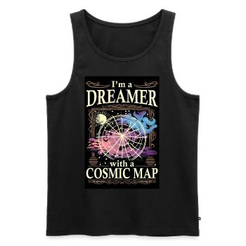 I am a Dreamer - Men's Premium Organic Tank Top - black - Front - AI Model Male 178 light (178cm)