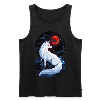 Polarfuchs - Männer Premium Bio Tank Top - Schwarz - Vorne - AI Model Male 178 light (178cm)