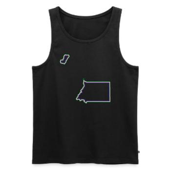Guinée équatoriale - Débardeur bio Premium Homme - noir - Devant - AI Model Male 178 light (178cm)