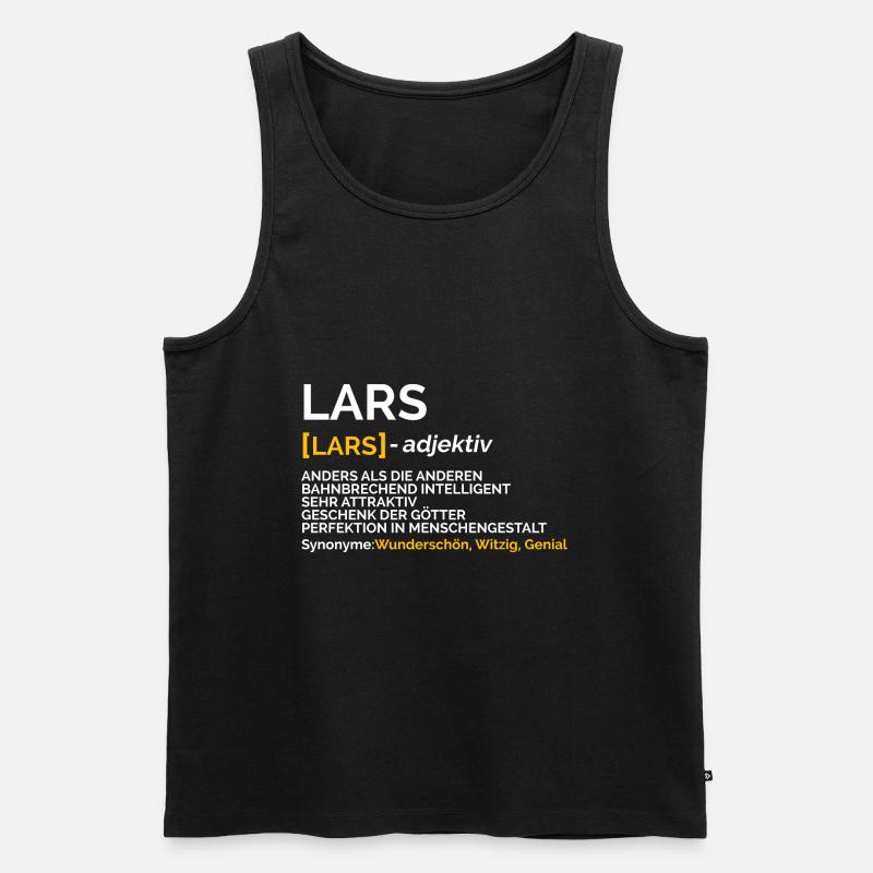 Lars - Männer Premium Bio Tank Top - Schwarz