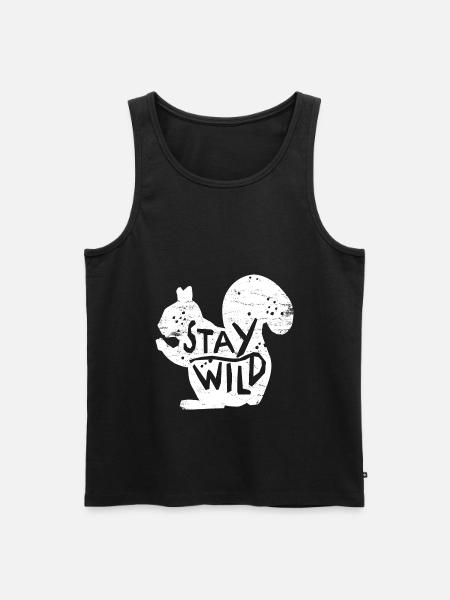 squirrel - Men's Premium Organic Tank Top - black
