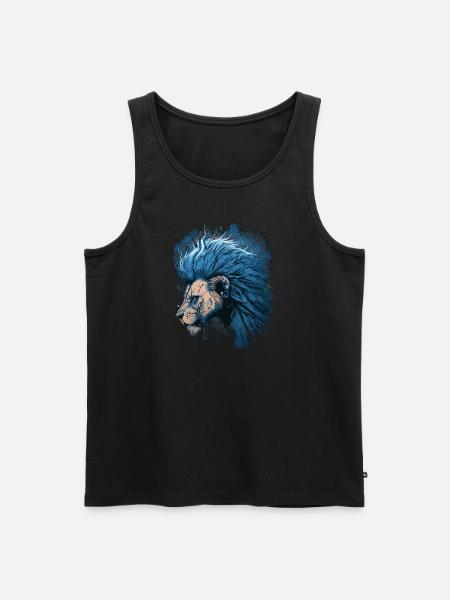 Leo Zodiac Sign - Men's Premium Organic Tank Top - black