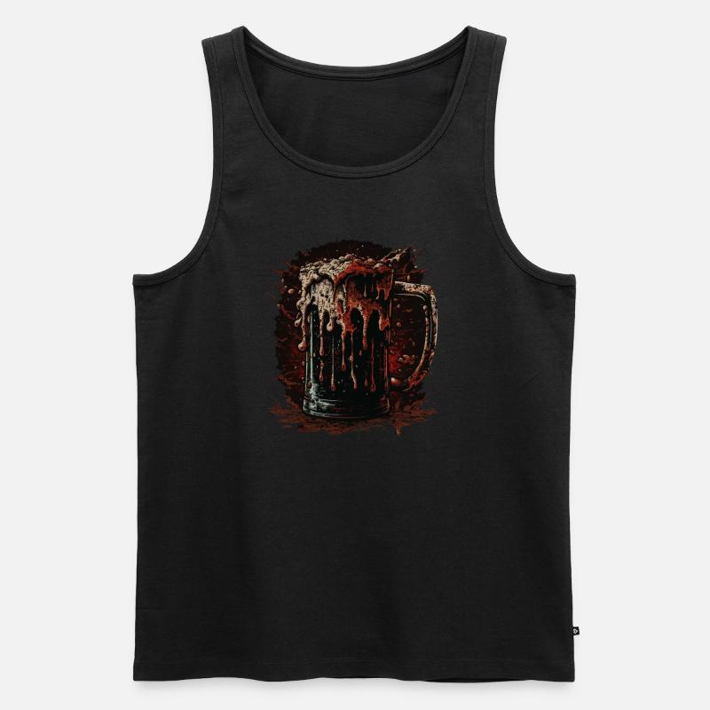 Biertrinken - Männer Premium Bio Tank Top - Schwarz