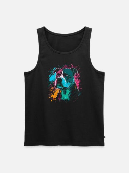 American Staffordshire Terrier - Männer Premium Bio Tank Top - Schwarz