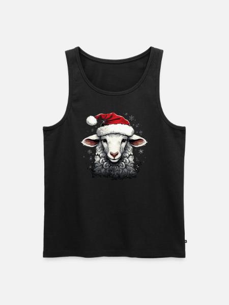 Christmas sheep - Men's Premium Organic Tank Top - black