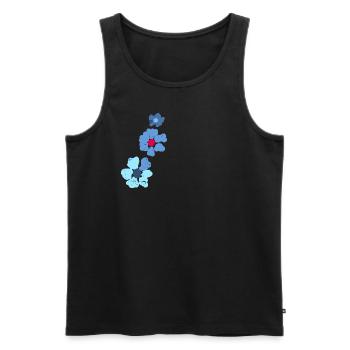 Blumen Ornament - Männer Premium Bio Tank Top - Schwarz - Vorne - AI Model Male 178 light (178cm)