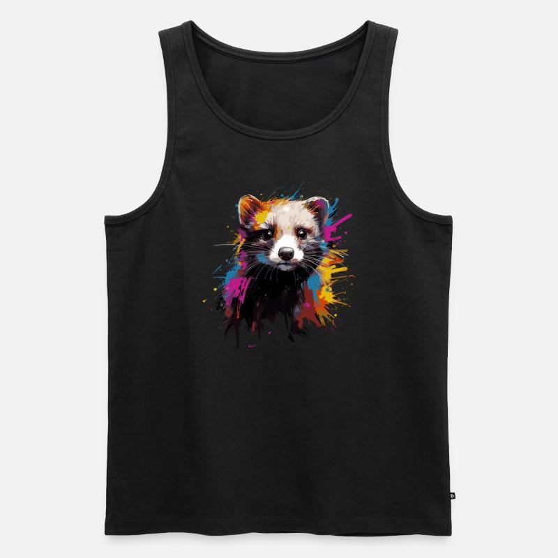 Frettchen - Männer Premium Bio Tank Top - Schwarz