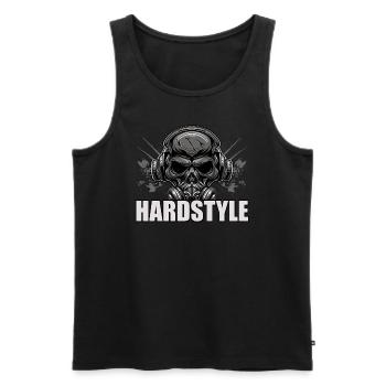 Hardstyle - Débardeur bio Premium Homme - noir - Devant - Michal (187cm)