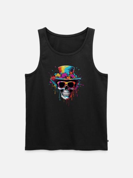 Zombie Hippie - Men's Premium Organic Tank Top - black