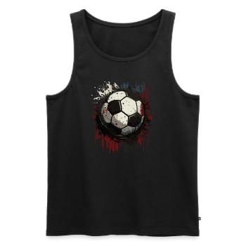 Football - Débardeur bio Premium Homme - noir - Devant - Michal (187cm)