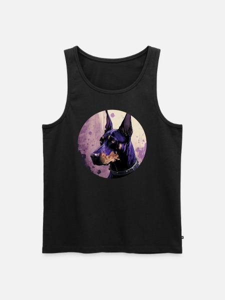 Cool Doberman - Men's Premium Organic Tank Top - black