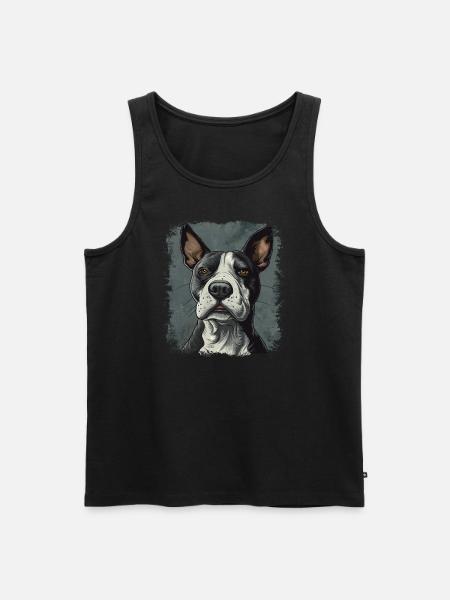 Bullterrier - Männer Premium Bio Tank Top - Schwarz