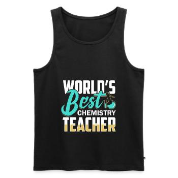 Chemie - Männer Premium Bio Tank Top - Schwarz - Vorne - Michal (187cm)