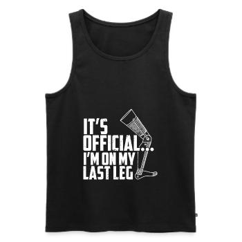 Bein Amputiert Arm Kämpfer Geschenk - Männer Premium Bio Tank Top - Schwarz - Vorne - Michal (187cm)