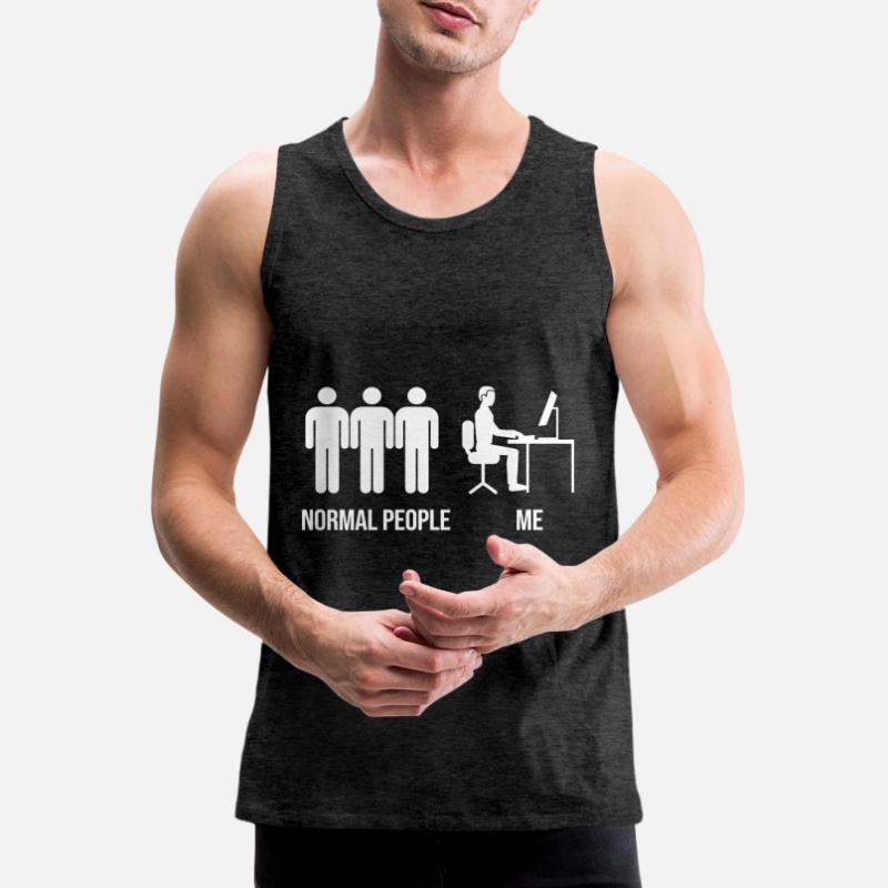 Programmierer Entwickler Programmierer Programmieren IT Computer Männer Premium Bio Tank Top