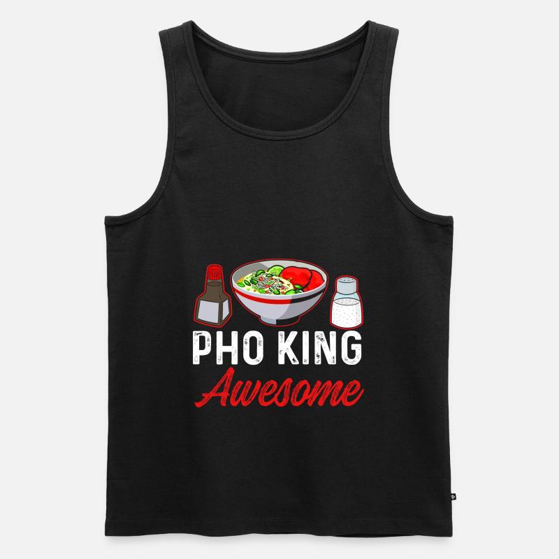 Pho-König - Männer Premium Bio Tank Top - Schwarz