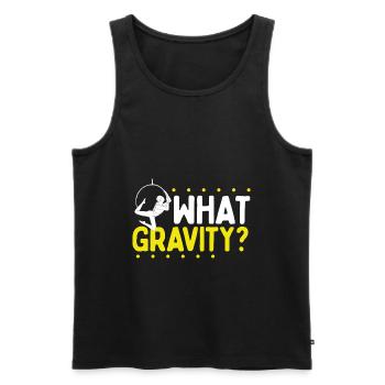 Aerial Hoop What Gravity Dancing Aerial Circus - Men's Premium Organic Tank Top - black - Front - Michal (187cm)