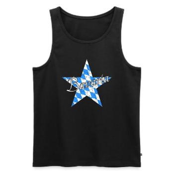Bavaria Bayern - Männer Premium Bio Tank Top - Schwarz - Vorne - Michal (187cm)