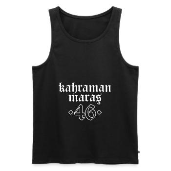 Maras 46 Türkei Turkiye Geschenk Urlaub TR Türk - Männer Premium Bio Tank Top - Schwarz - Vorne - AI Model Male 178 light (178cm)