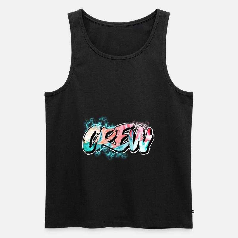 Crew - Männer Premium Bio Tank Top - Schwarz