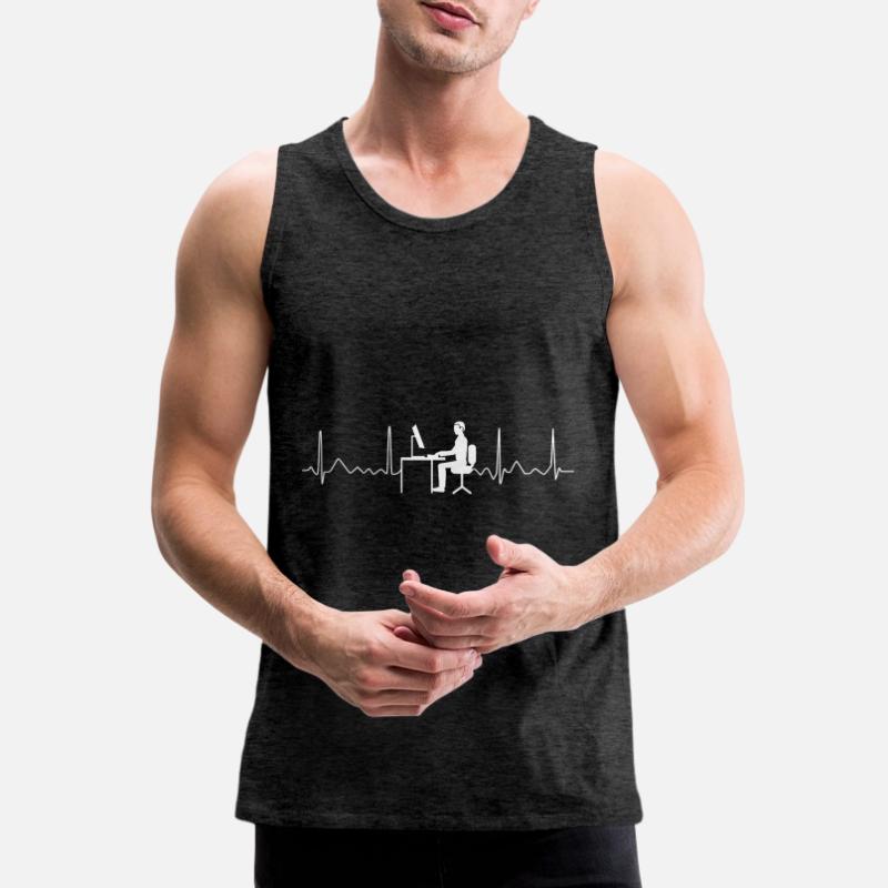 Coder Developer Programmer Coding IT Computer Men's Premium Organic Tank Top