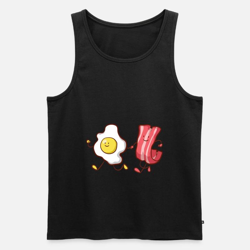 Breakfast Eggs Bacon Gift - Men's Premium Organic Tank Top - black